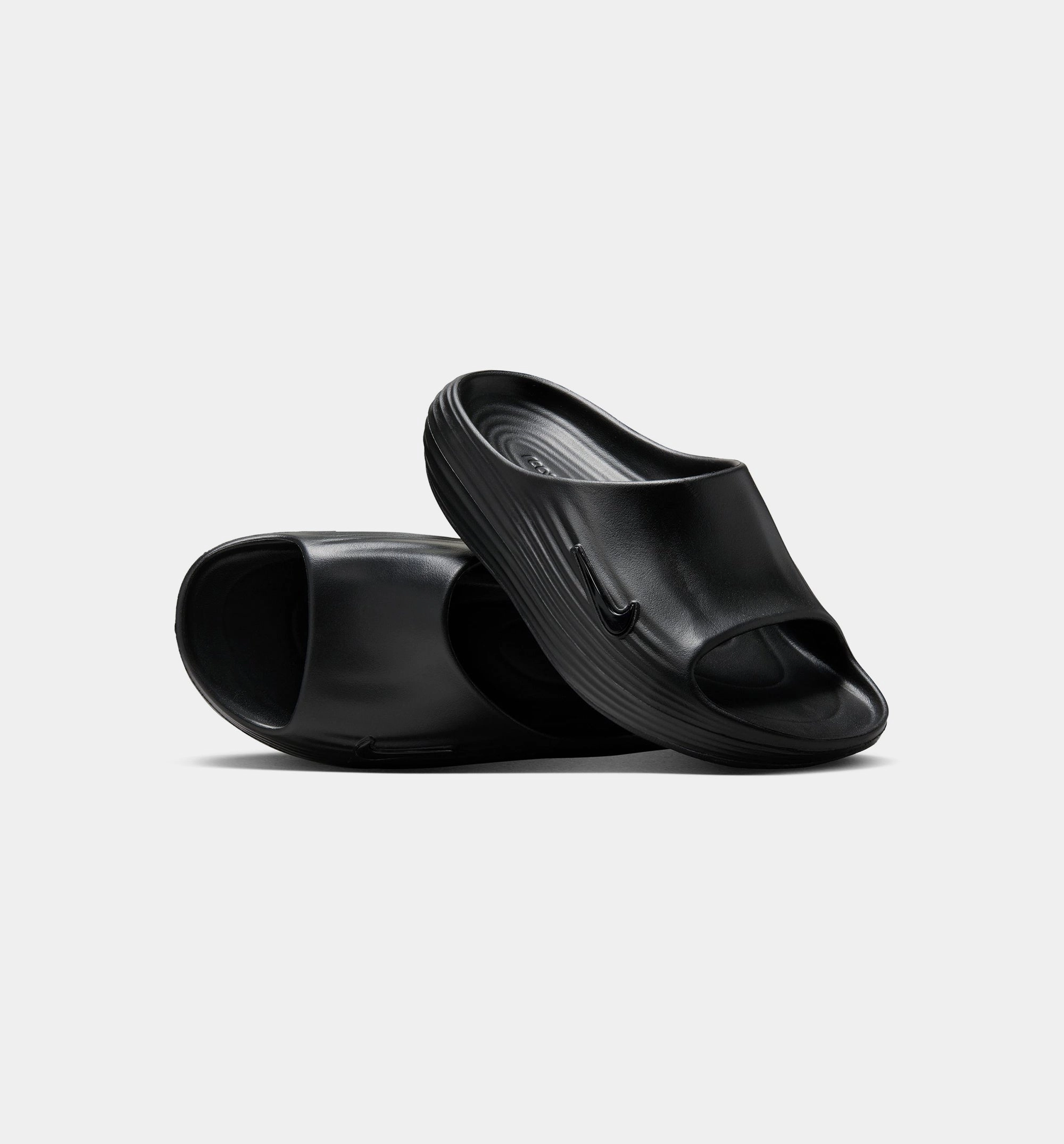 Spanish For Slippers ReactX Rejuven8 Mens Slide - Black/Black/Black