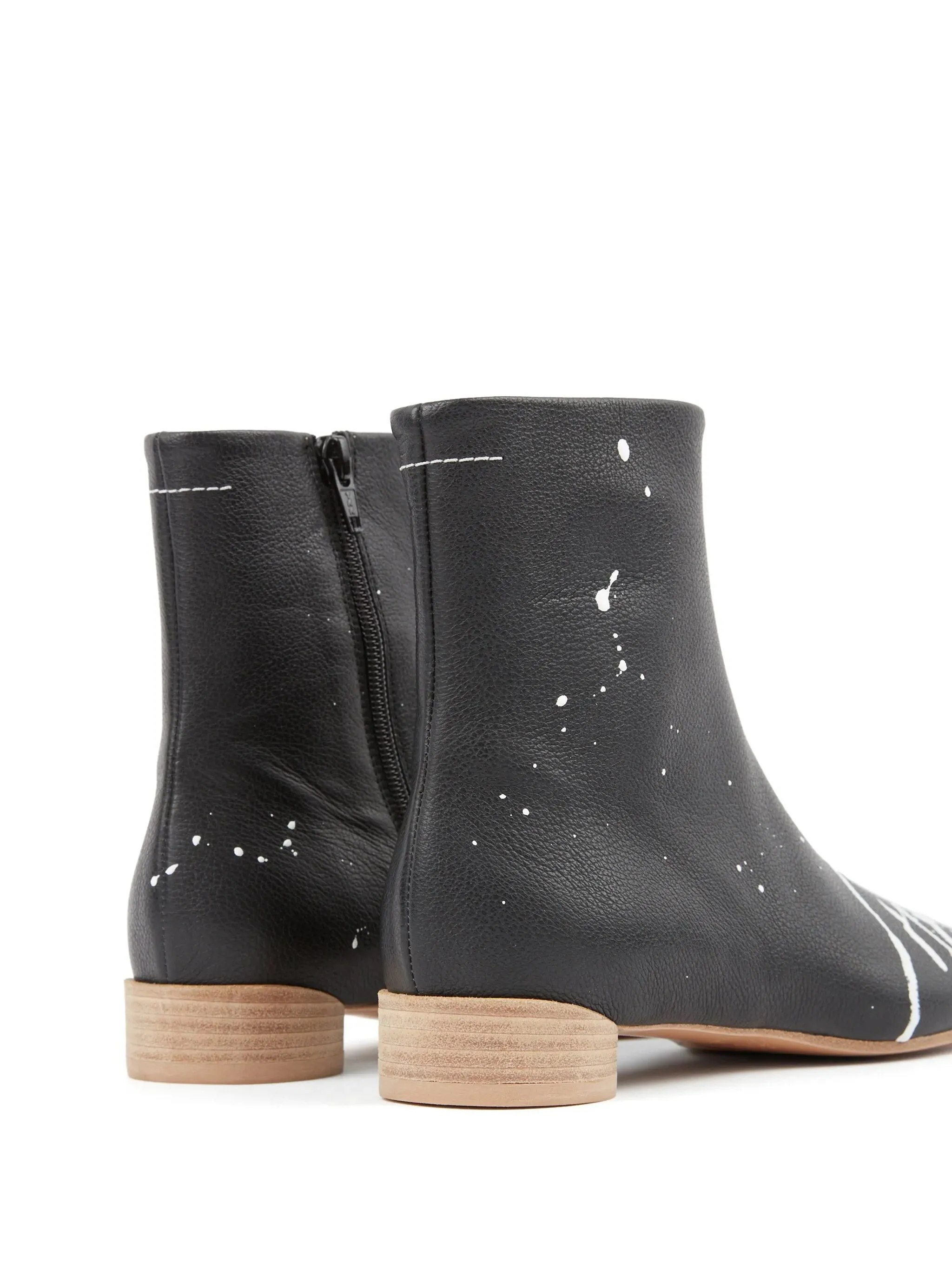 Anatomic leather ankle boots Wide Fit Biker Ankle Boots