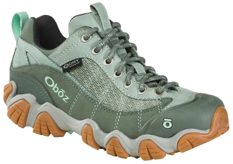 Oboz Women's Firebrand II Low Waterproof - Pale Moss Good Waterproof Hiking Boots