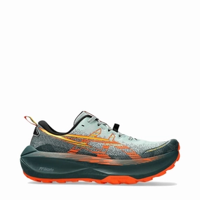 Asics Men's Trabuco 4 Sneaker in Cold Moss/Nova Orange Asics Running Shoes Gel Venture 8