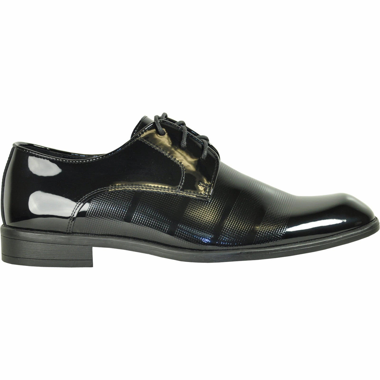 VANGELO Men Dress Shoe ROCKEFELLER Oxford Formal Tuxedo for Prom & Wedding Black Patent - Wide Width Available Wearing Oxfords With Dresses