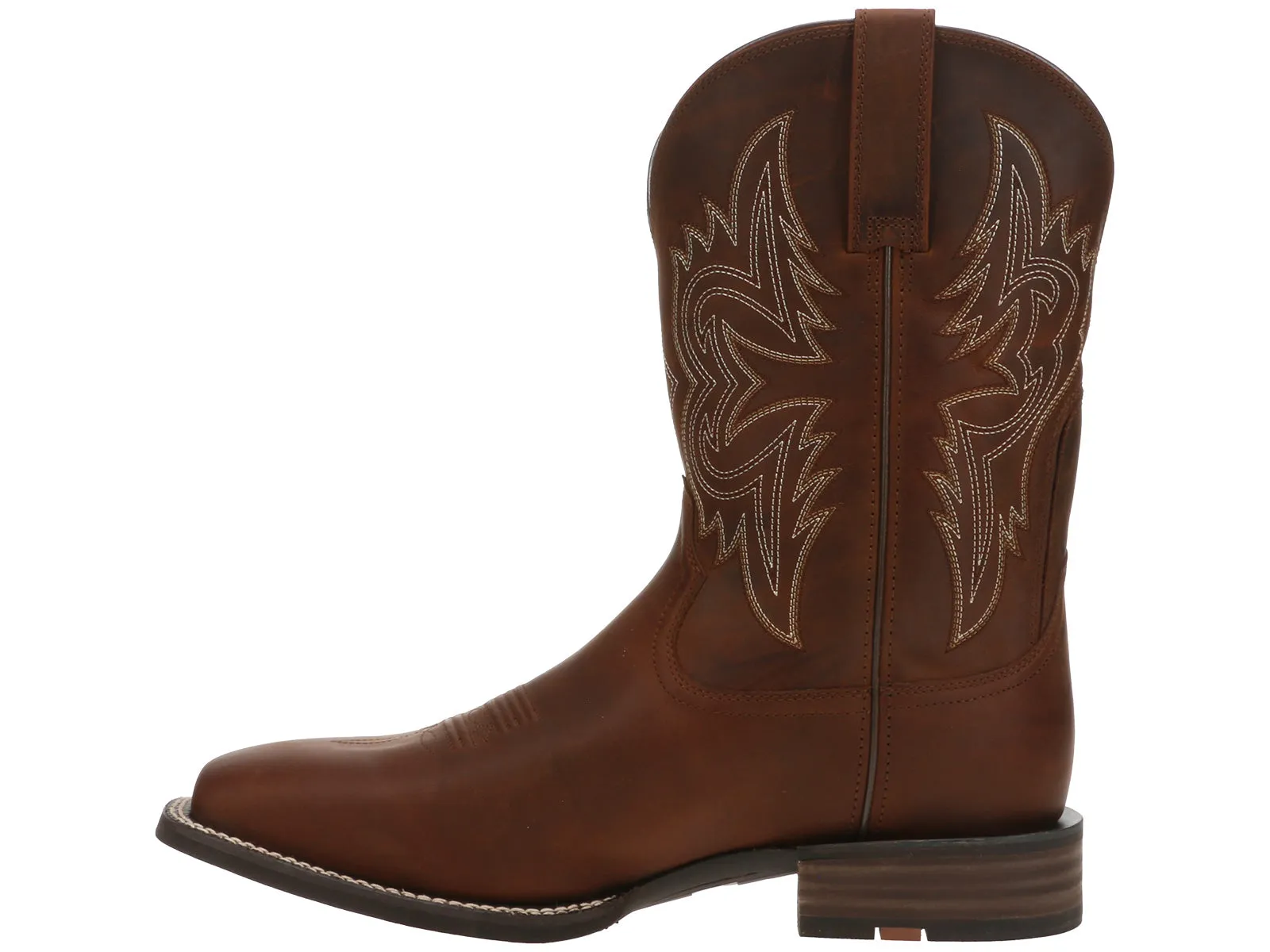 Ariat Western Big Rig Square Toe Cowboy Boot Brown Best Work Boots For Lower Back Pain