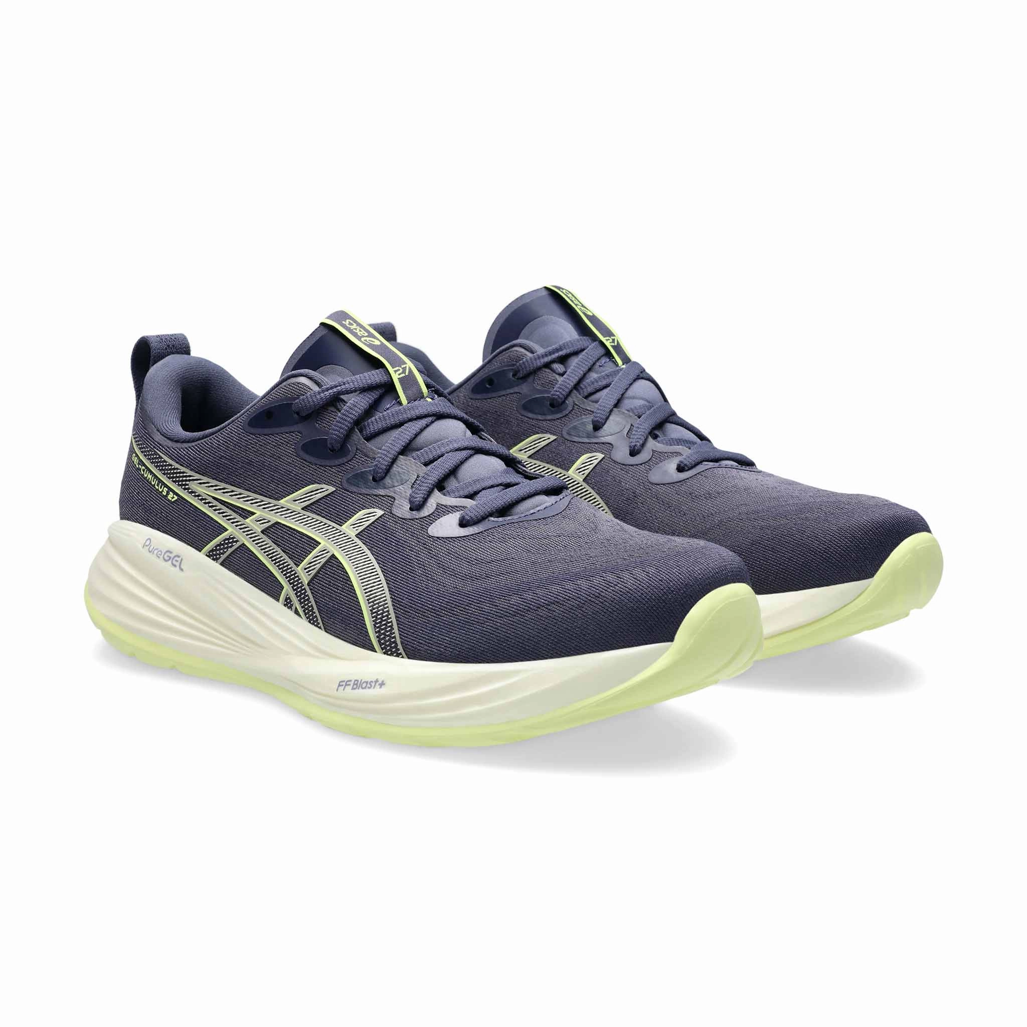 Asics Shoes Locations ASICS | Men's Gel-Cumulus 27 Running Shoes - Indigo Fog/Lucid Yellow