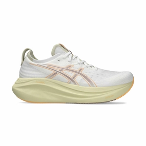 ASICS | Men's Gel-Nimbus 27 Running Shoes - White/Fawn Famous Footwear Asics Shoes