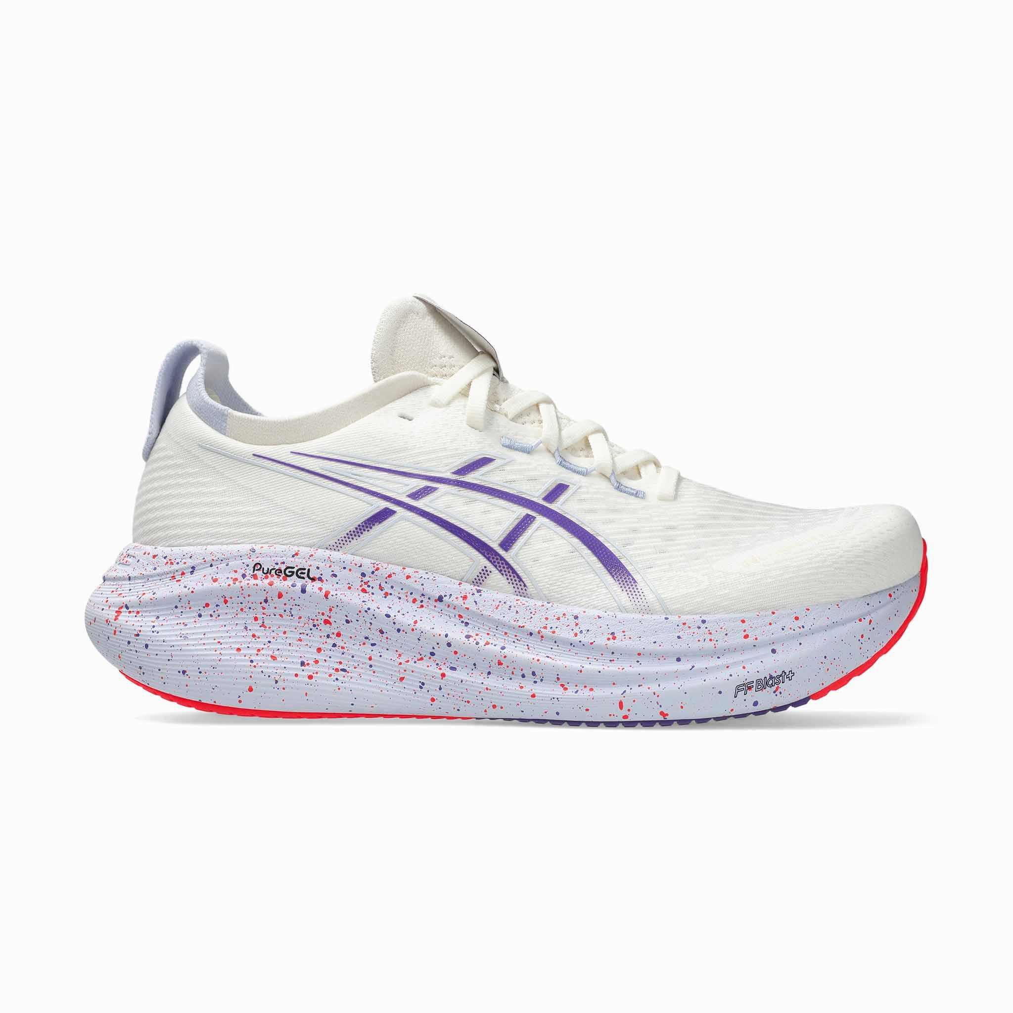 Asics Dynaflyte 3 Running Shoes ASICS | Men's Gel-Nimbus 27 Tokyo Running Shoes - Cream/Edo Purple
