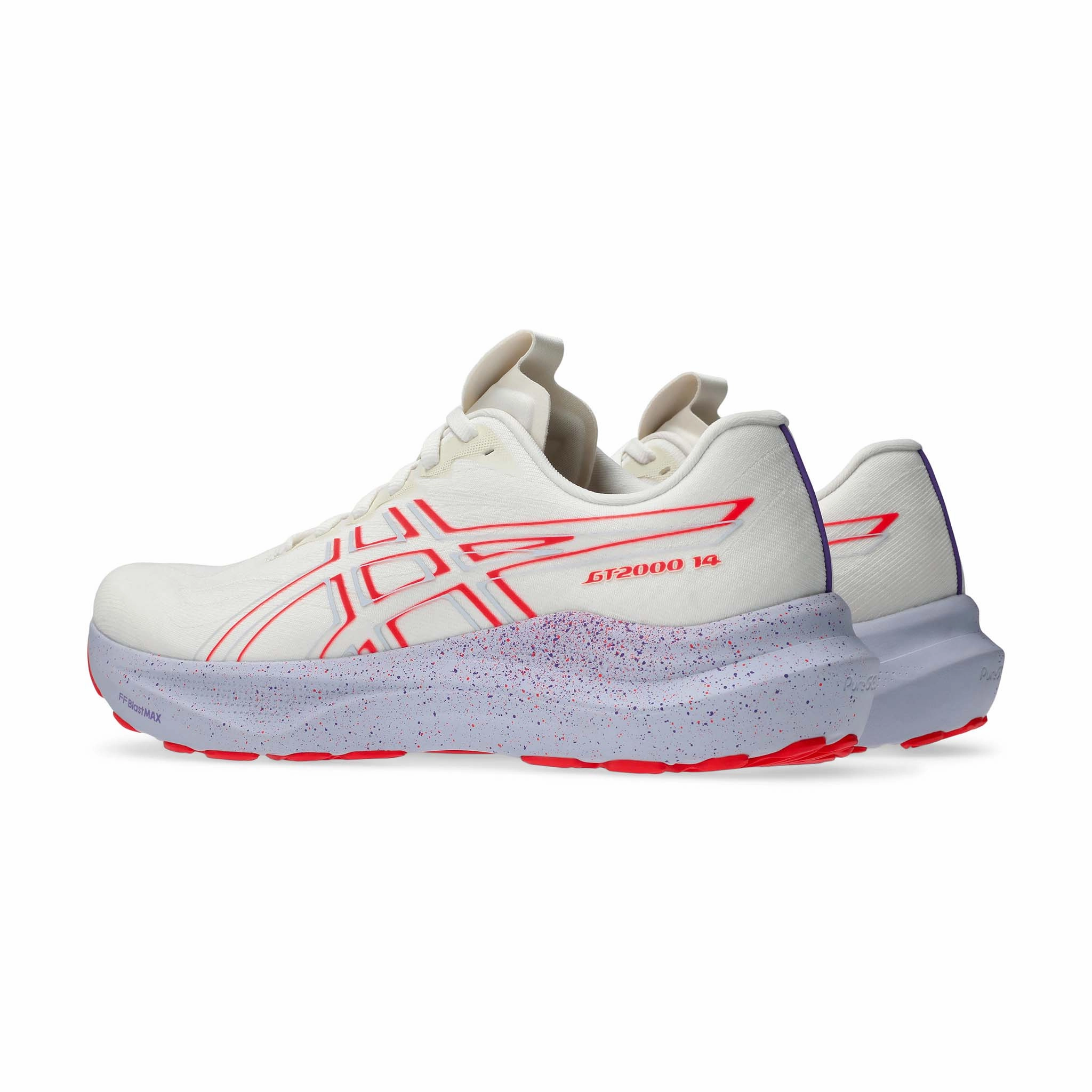 ASICS | Men's GT-2000 14 Tokyo Running Shoes - Cream/Edo Purple Asics Split Sole Wrestling Shoes