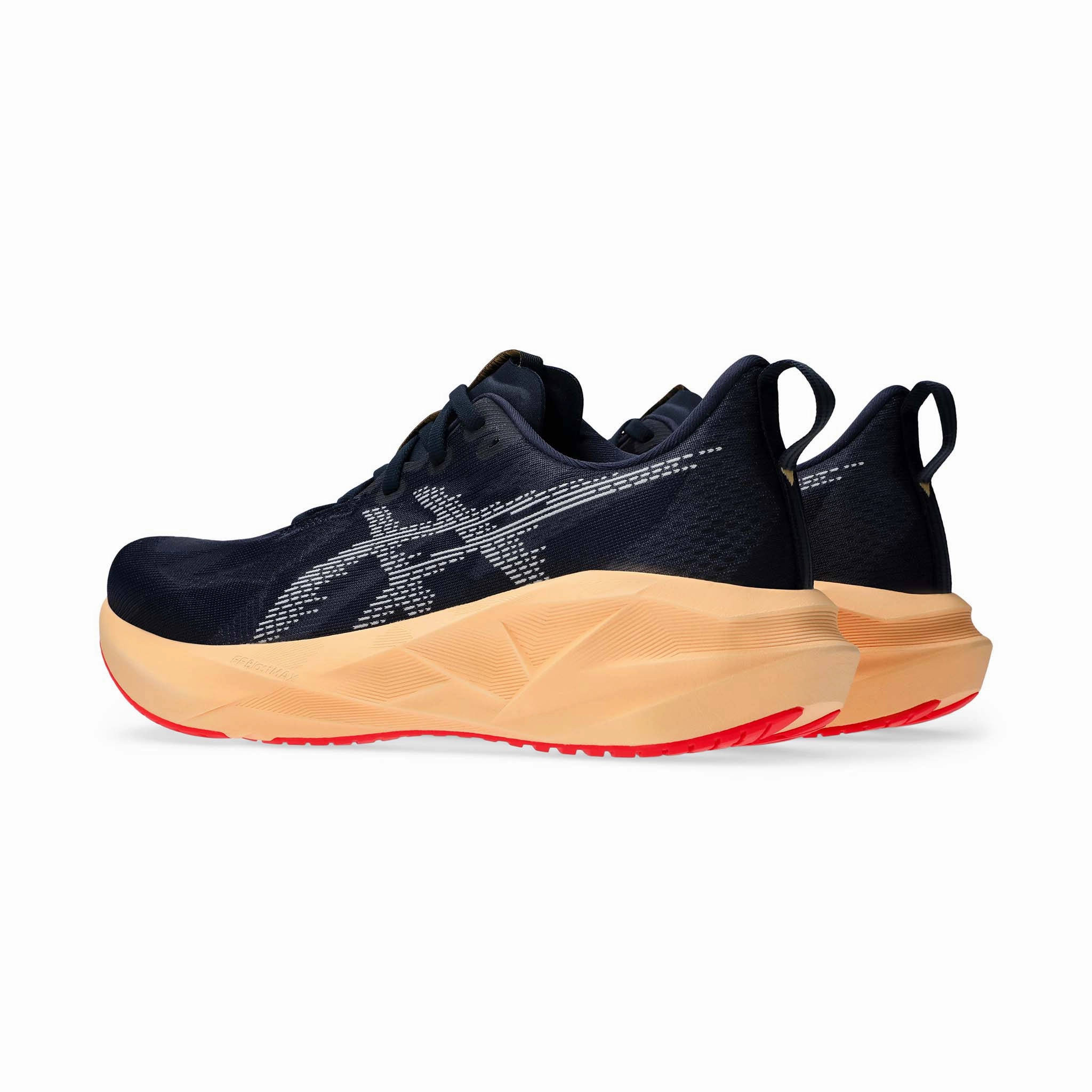 ASICS | Men's Novablast 5 Running Shoes - Midnight/Orange Asics Colorful Running Shoes