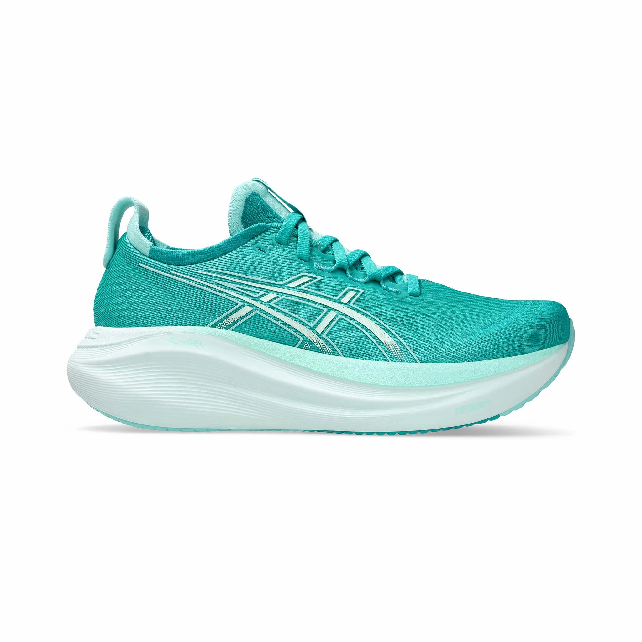 ASICS | Women's Gel-Nimbus 27 Running Shoes - Wave Teal Asics Wide Toe Box Shoes