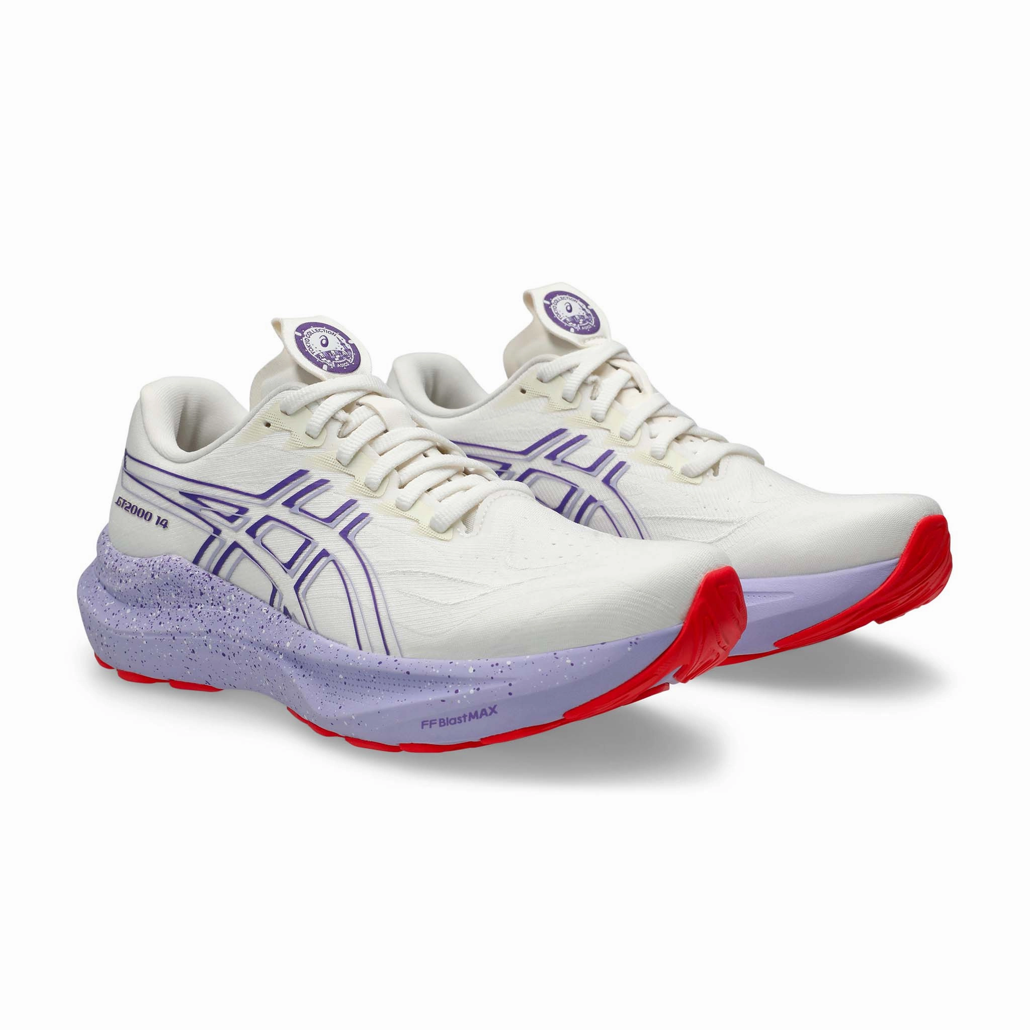 Asics Volleyball Shoes Tokyo ASICS | Women's GT-2000 14 Tokyo Running Shoes - Cream/Edo Purple