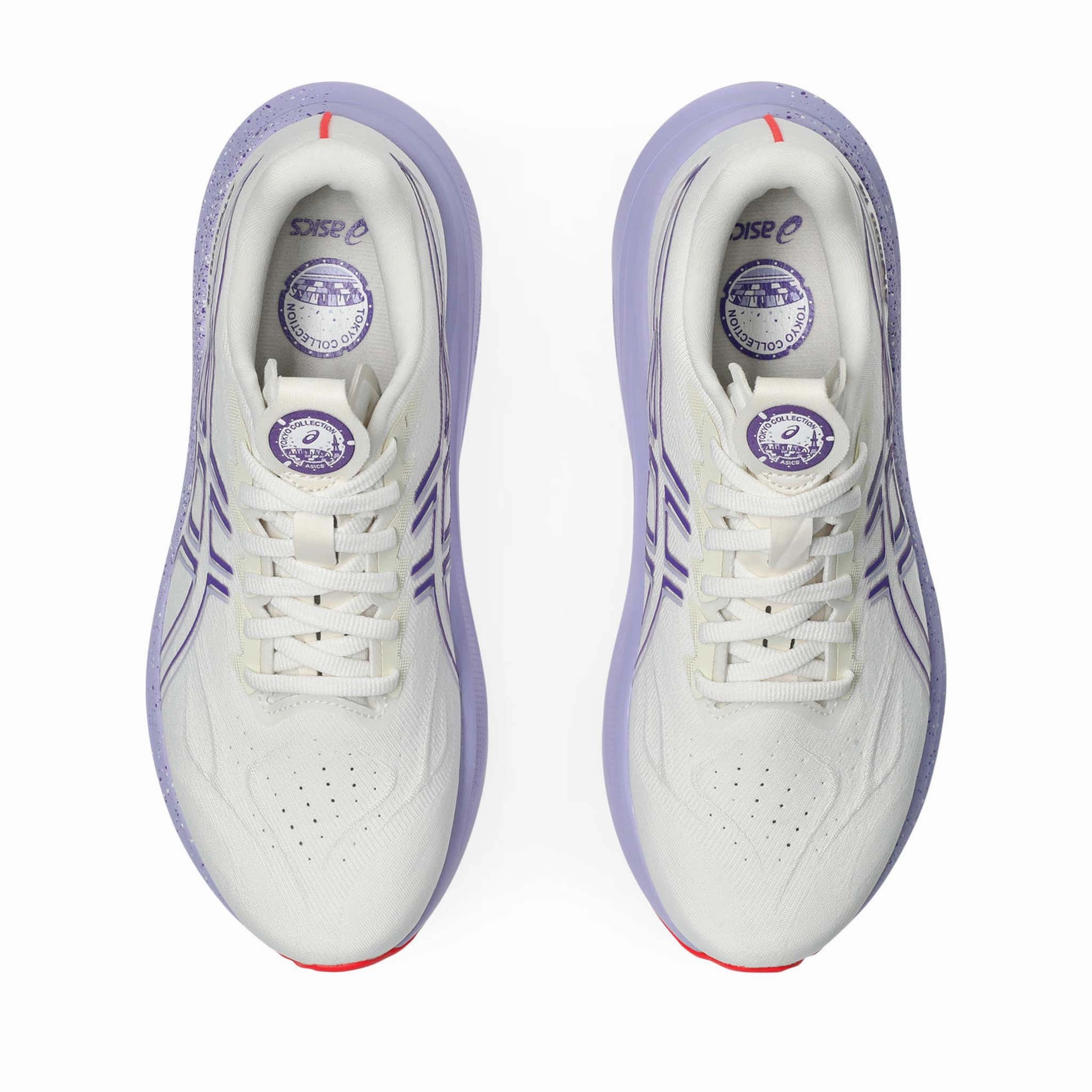 Asics Gel Kayano Ace Golf Shoes ASICS | Women's GT-2000 14 Tokyo Running Shoes - Cream/Edo Purple