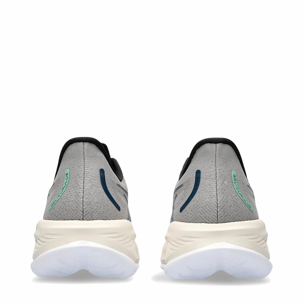 Asics Men's Gel-Cumulus 26 Sneaker in Moonrock/Dark Mint Saucony Asics Running Shoe