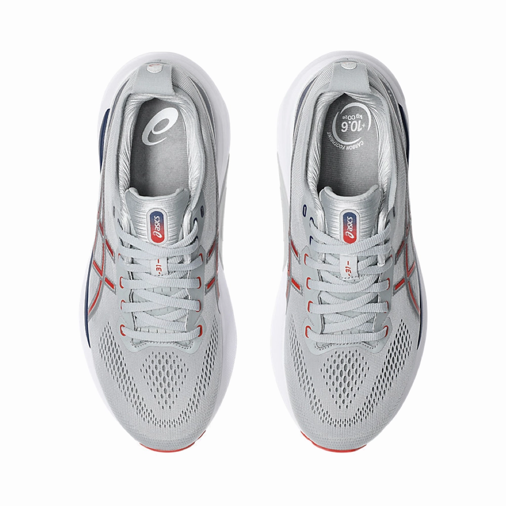 Valentine Asics Shoes Asics Men's Gel-Kayano 31 Sneaker in Piedmont Grey/Fiery Red