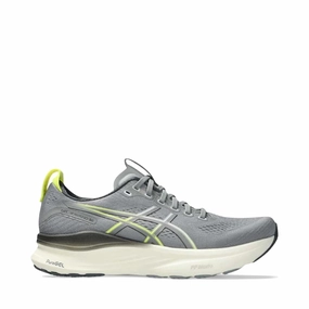 Asics Men's GEL-KAYANO 32 Sneaker in Gravel/Citron Affordable Asics Running Shoes