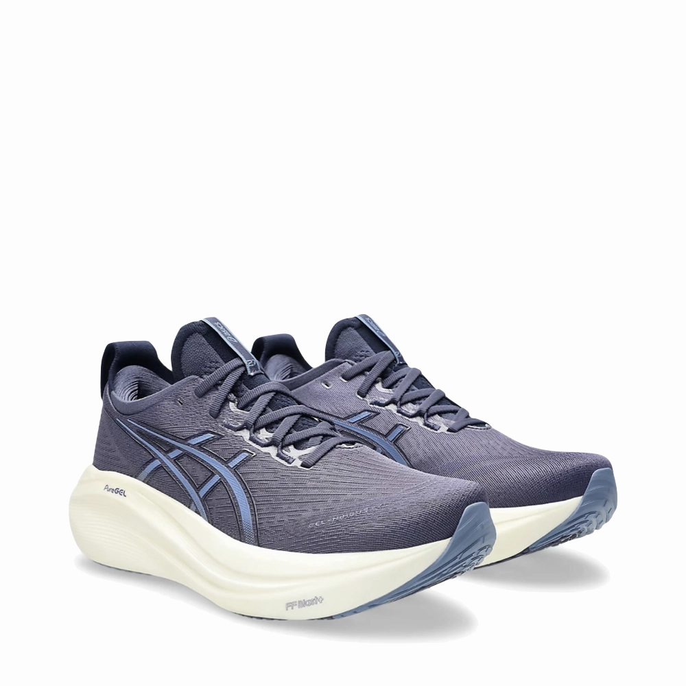 Asics Men's Gel-Nimbus 27 Sneaker in Indigo Fog/Denim Blue Asics Upcourt 3 Badminton Shoes