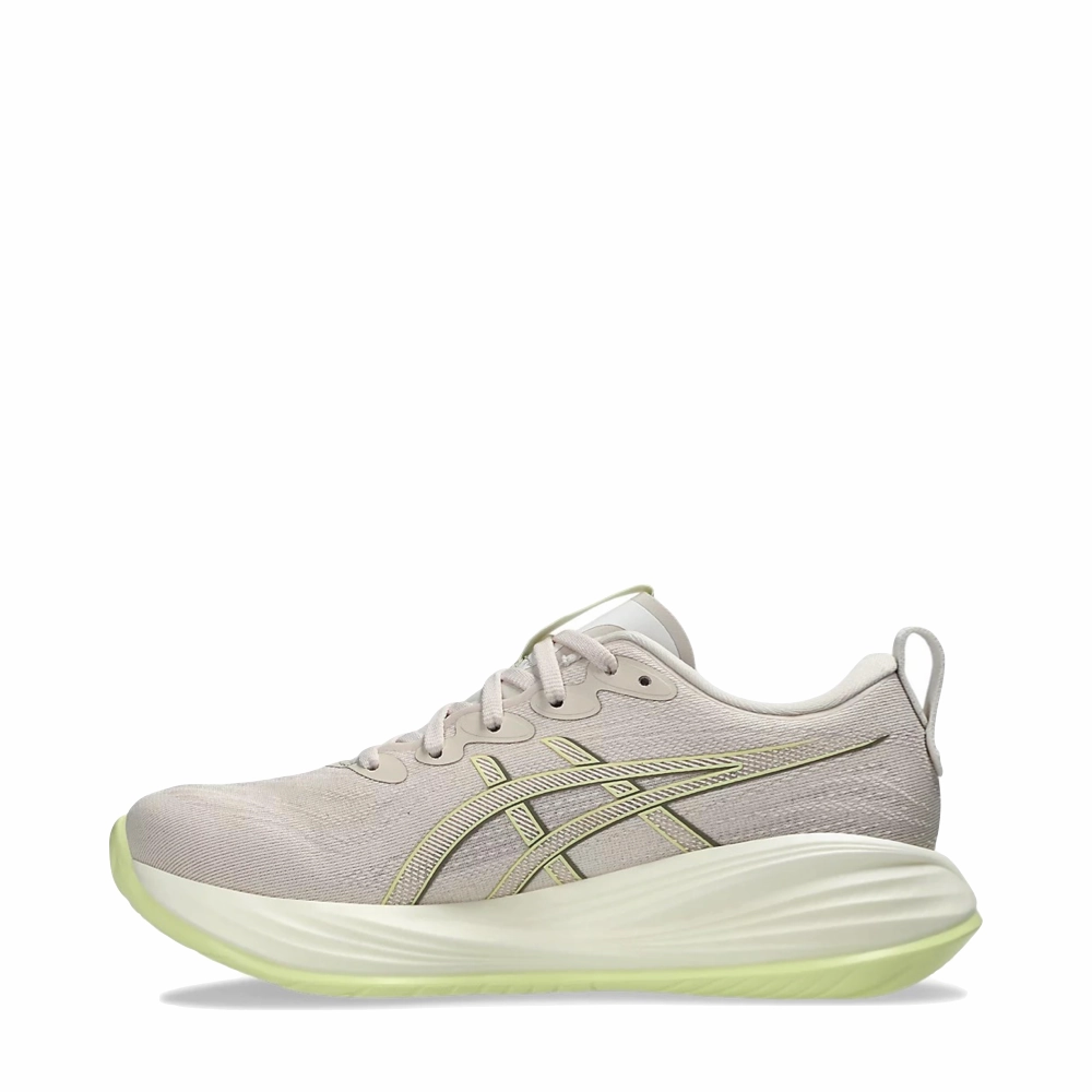 Asics Women's Gel-Cumulus 27 Sneaker in Mineral Beige/Huddle Yellow