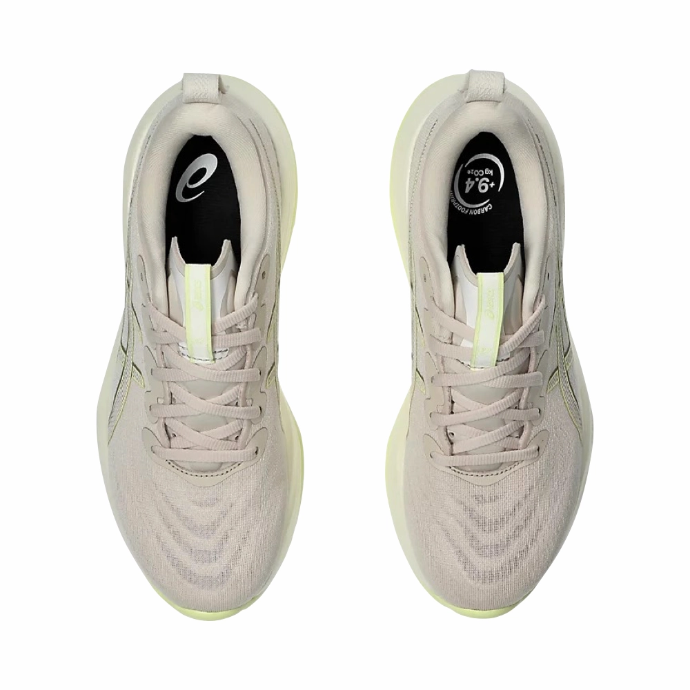 Asics Women's Gel-Cumulus 27 Sneaker in Mineral Beige/Huddle Yellow