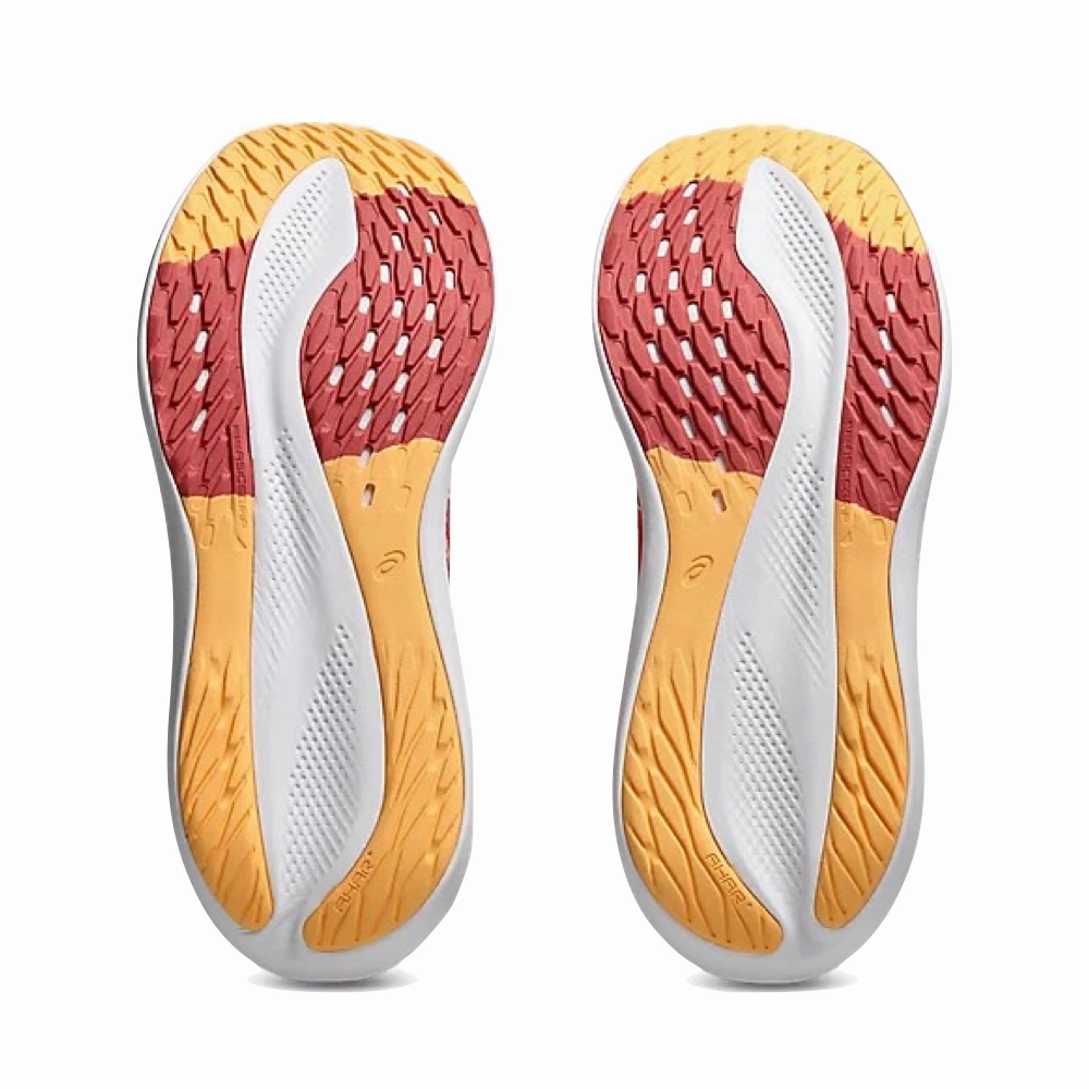 Asics Women's Glideride Max Sneaker in Dark Pink Clay/Orange Glow Asics Gel Foundation Workplace Walking Shoes