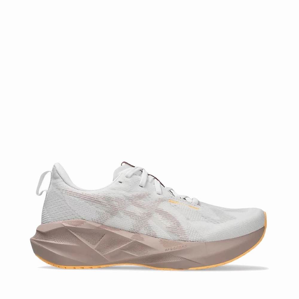 Asics 5k Shoes Asics Women's Novablast 5 Sneaker in White/Fawn