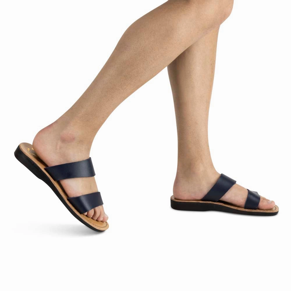 Aviv Vegan - Leather Alternative Sandal | Blue Sandals Swim Up Rooms