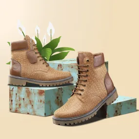Hiking With Steel Toe Boots Bacca Bucci WOMEN Genuine-Leather High-Ankle Chukka Boots | Model Name: VIENNA