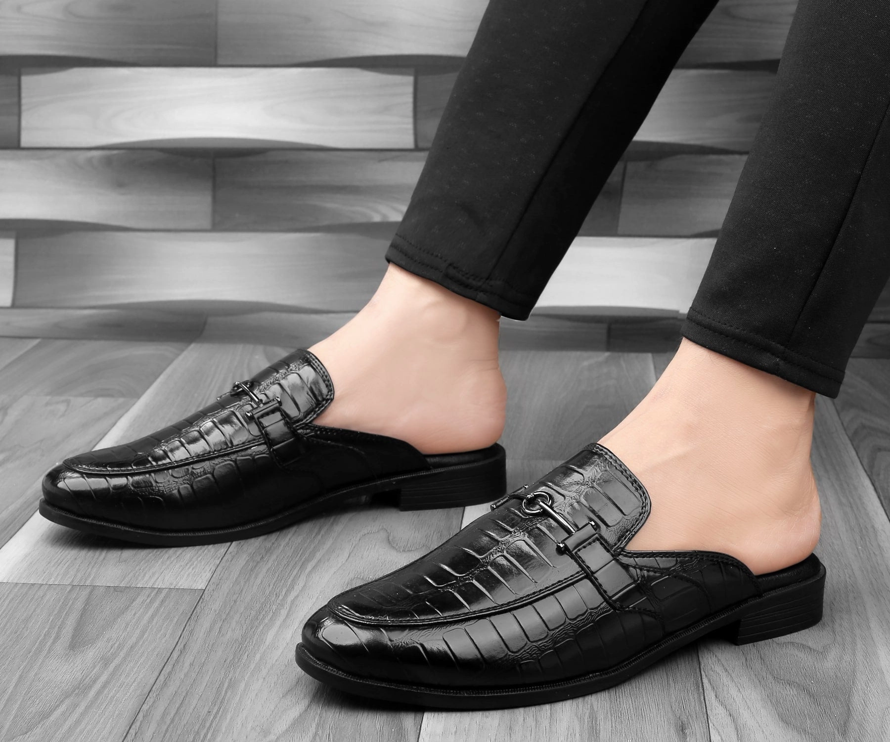 Allen Edmonds Loafers Bacca Bucci Men's NOVA Mules Clogs Open back Loafers with Comfortable Memory Insoles