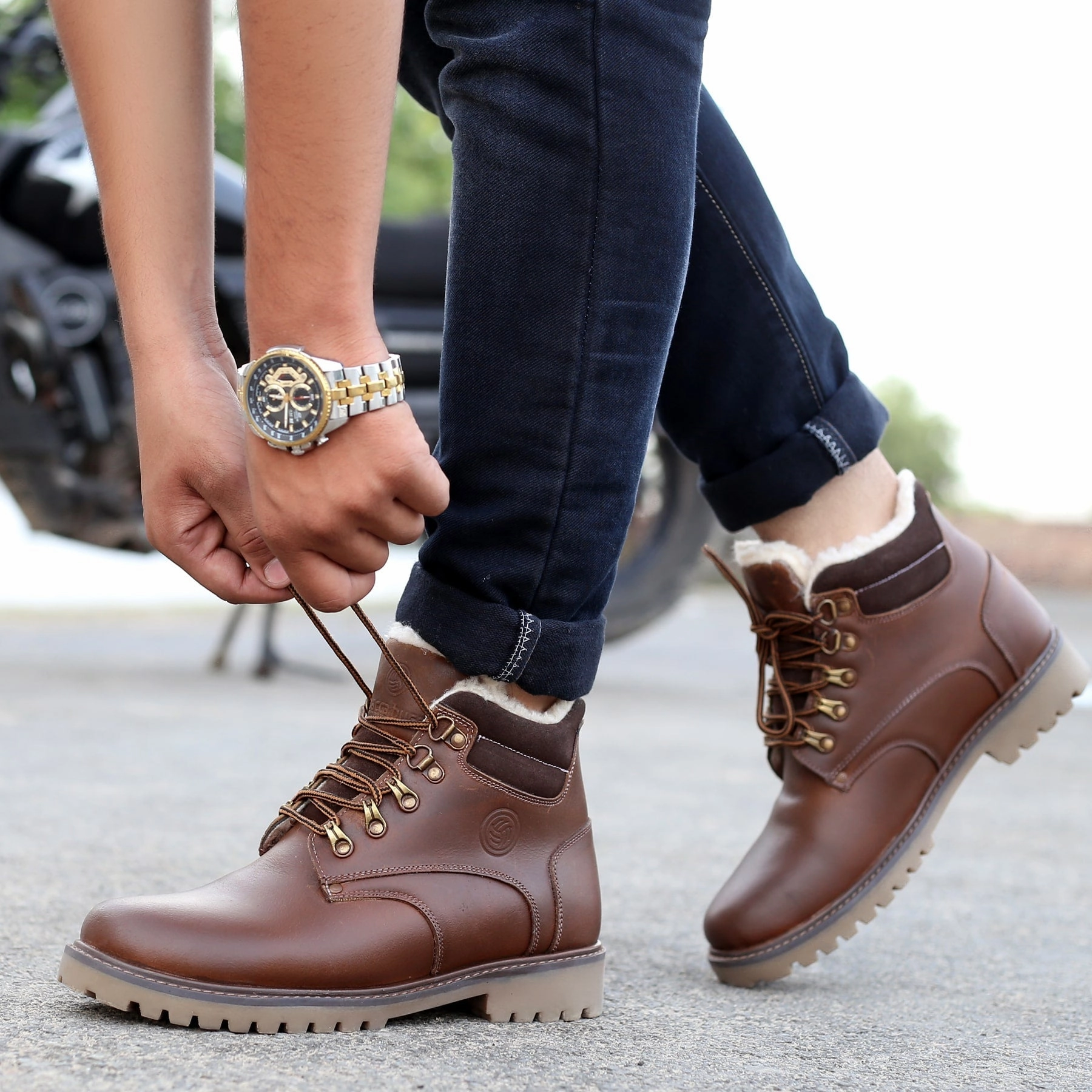 Shiny Lace Up Ankle Boots Bacca Bucci Moscow