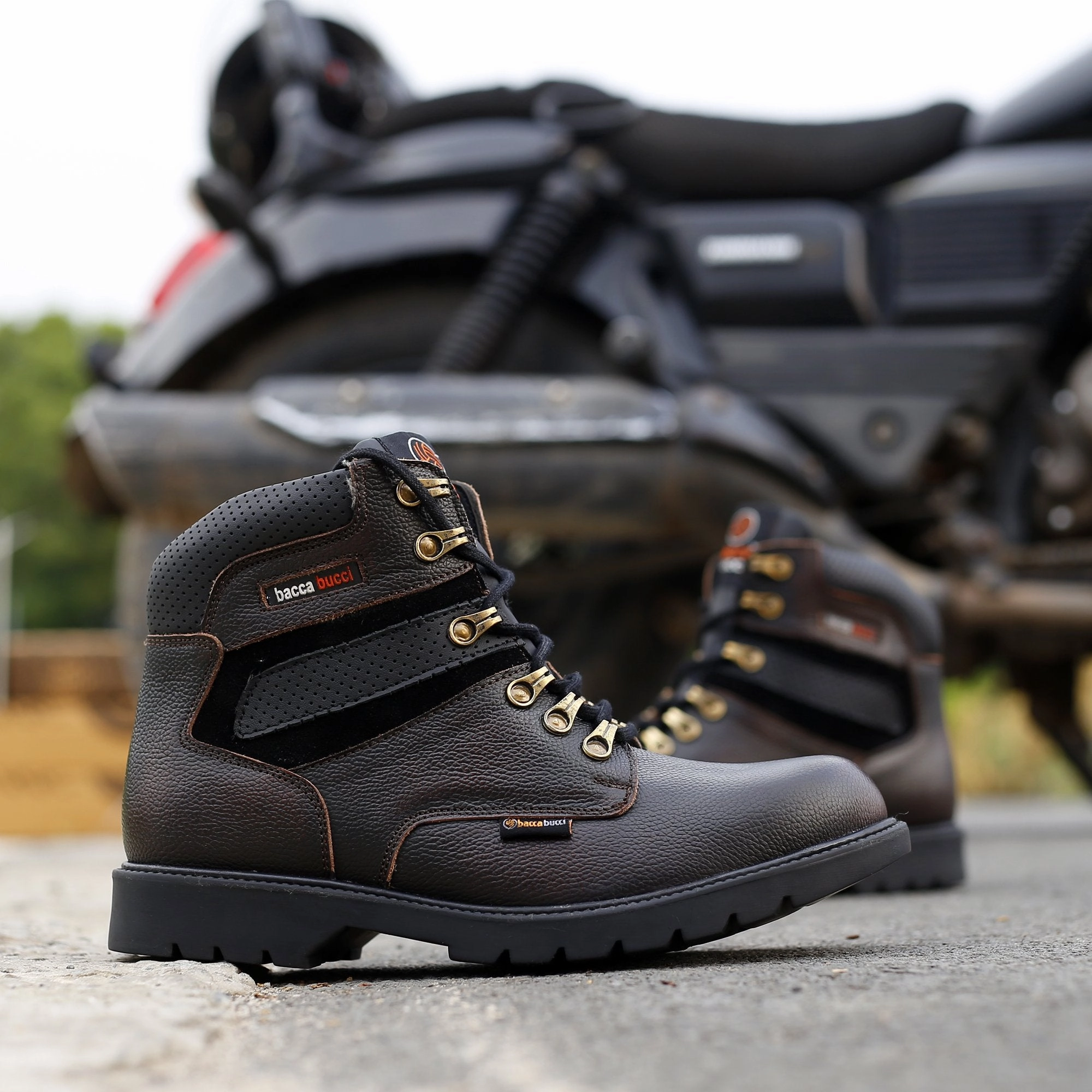 Ankle Tan Boots Bacca Bucci Steel Toe Boots