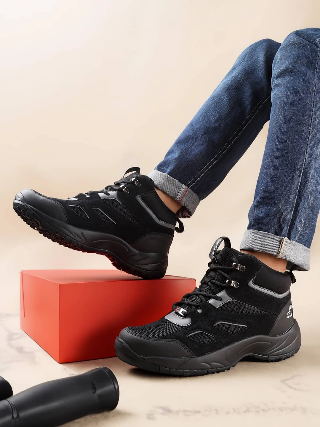 Bacca Bucci Stompster Mens Adventure Boots Ankle Boots Open Sides