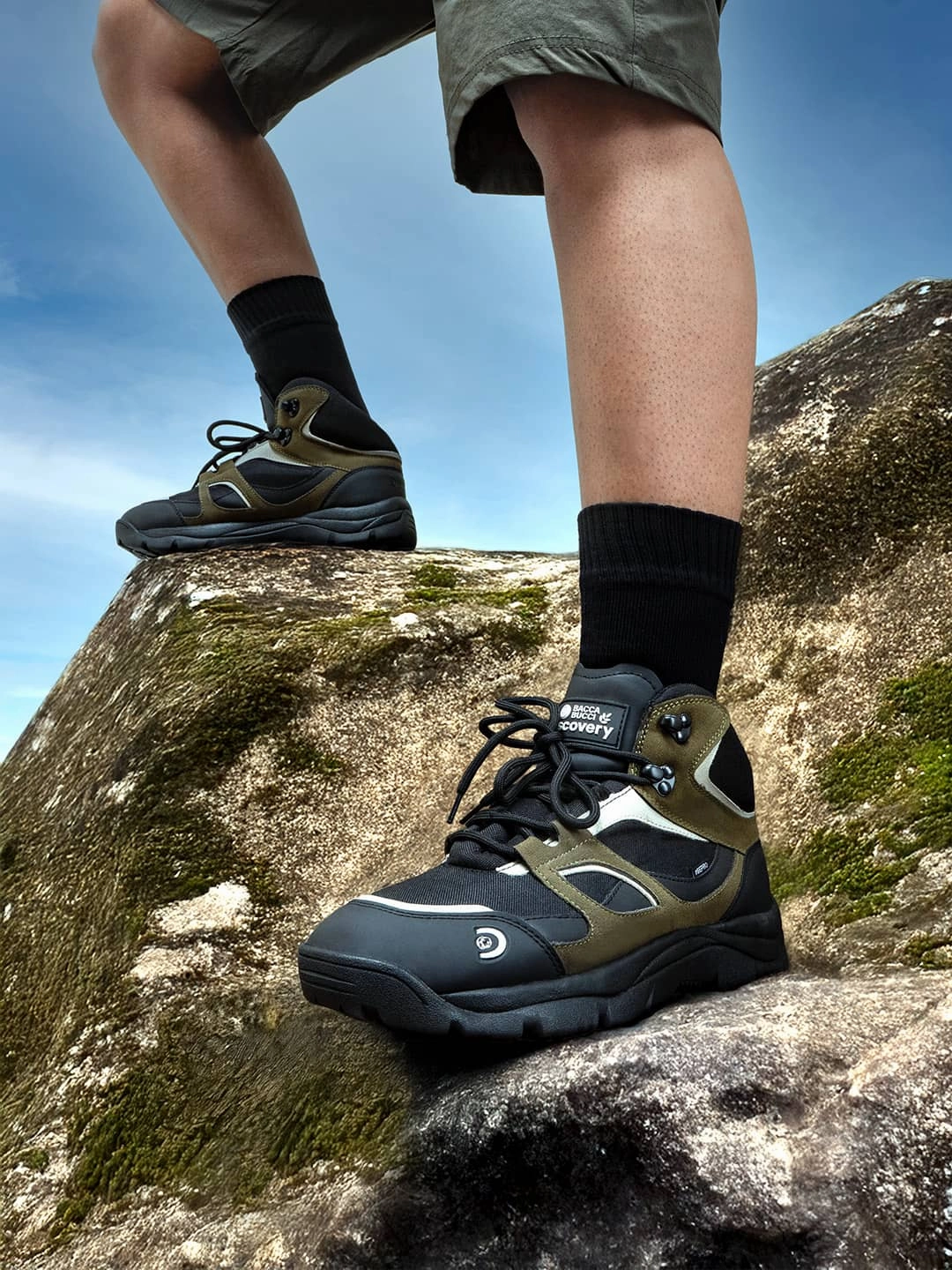 Bacca Bucci X Discovery Outrider Low Leather Ankle Boots With Pearls