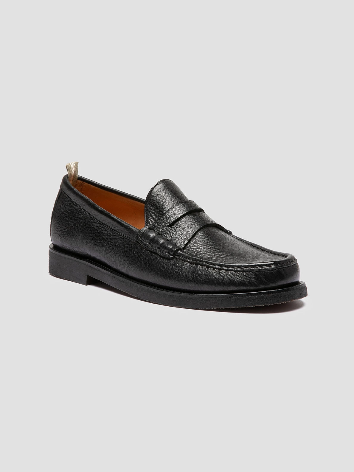 Christmas Loafers BALFRON FLEXI 001 - Black Leather Penny Loafers