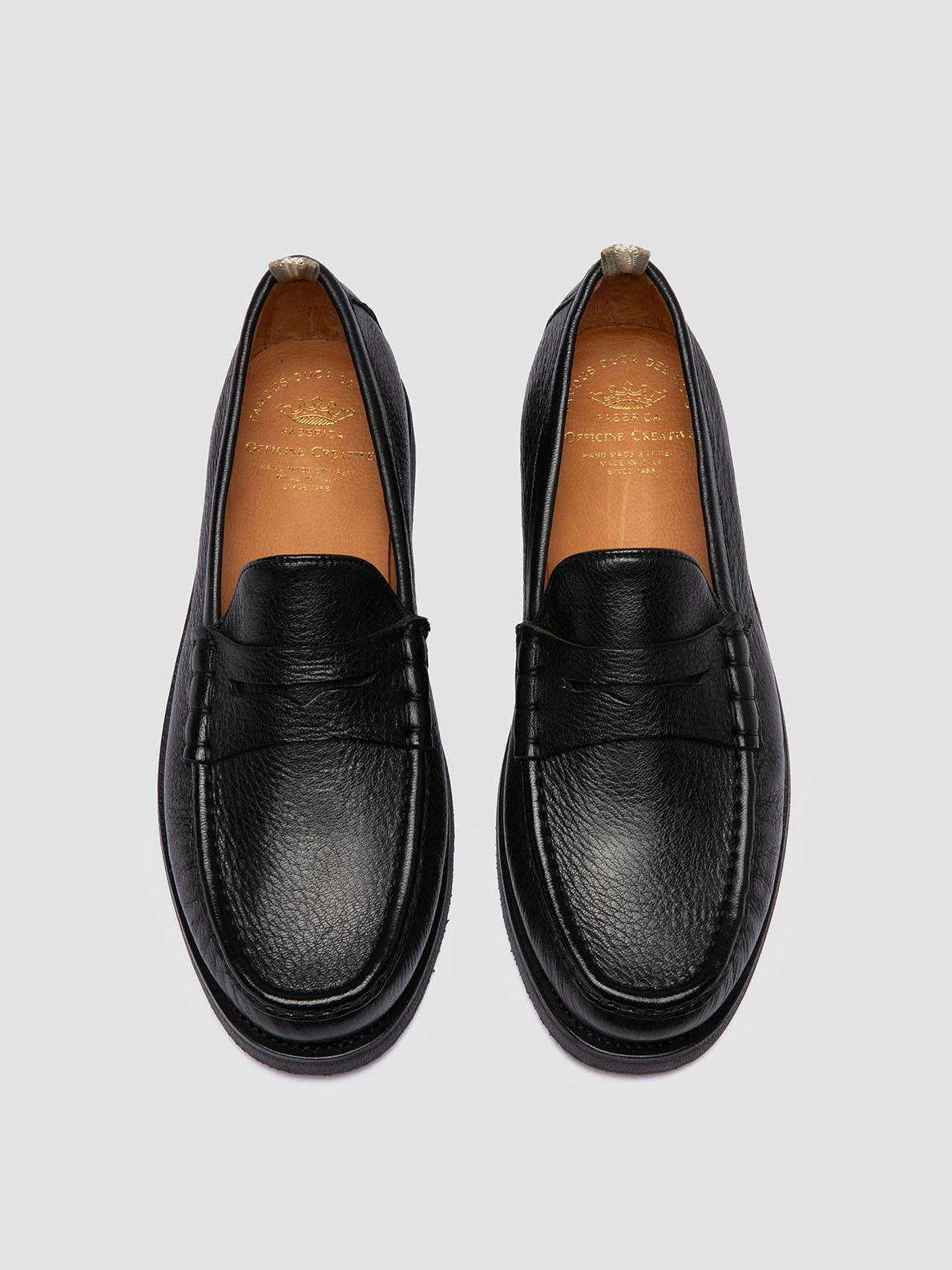 Loafers Vs Dress Shoes BALFRON FLEXI 001 - Black Leather Penny Loafers