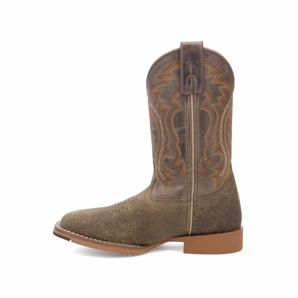 Mr Boots Beasley Embroidered Square Toe Pull On Cowboy Boots (Little Kid-Big Kid)