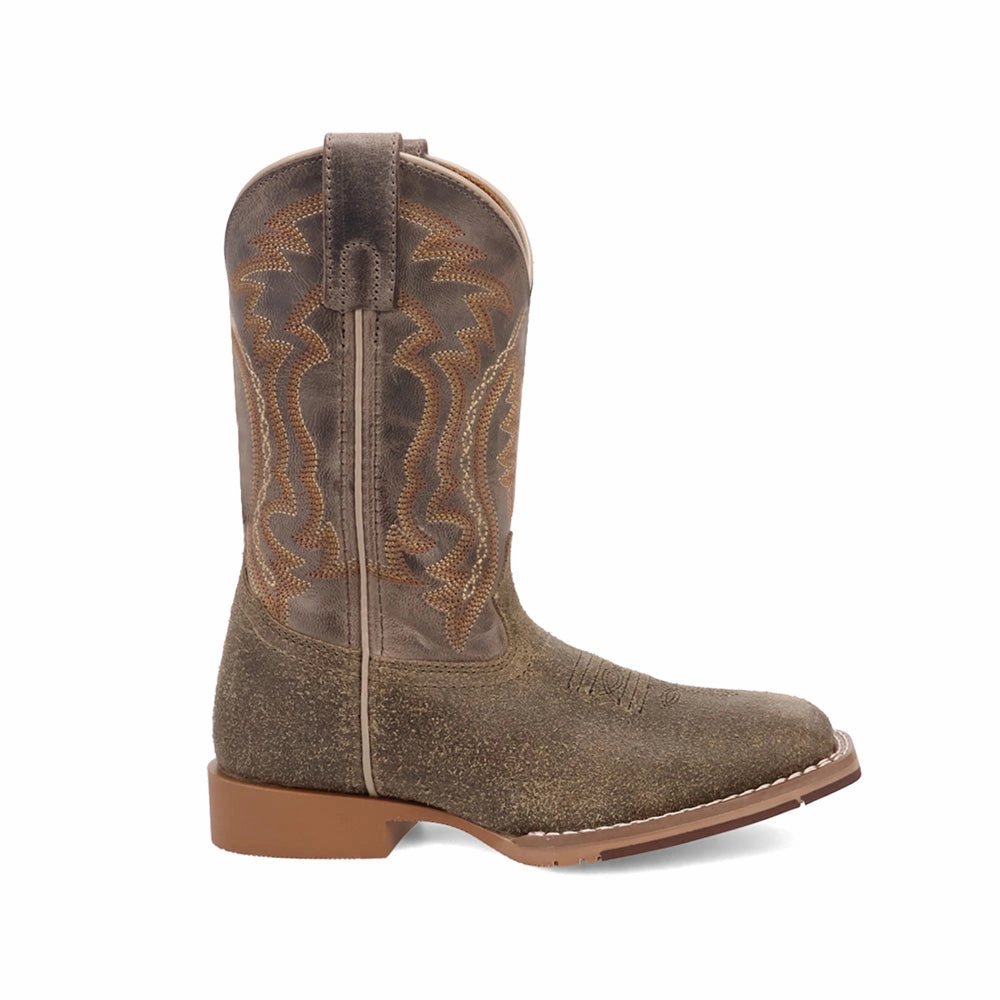 Chelsea Chunky Boots Beasley Embroidered Square Toe Pull On Cowboy Boots (Little Kid-Big Kid)