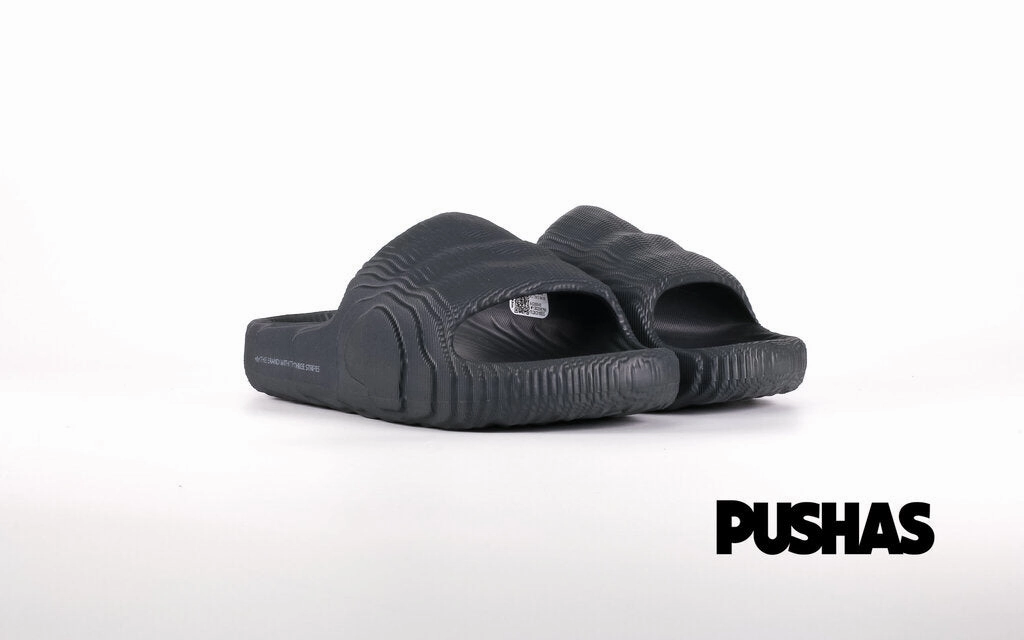 At Home Slippers Adilette 22 Slides 'Carbon Black' (2022)