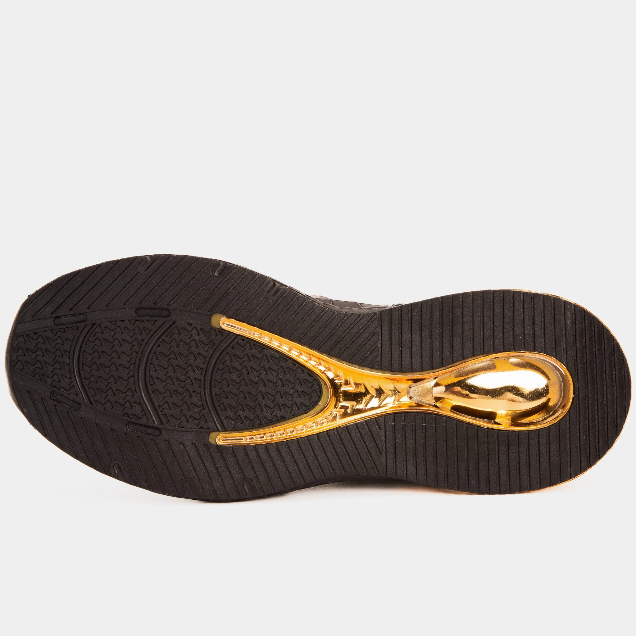 Natural Reflections Ankle Boots Bellagio Black & Gold High-Top Men Sneaker