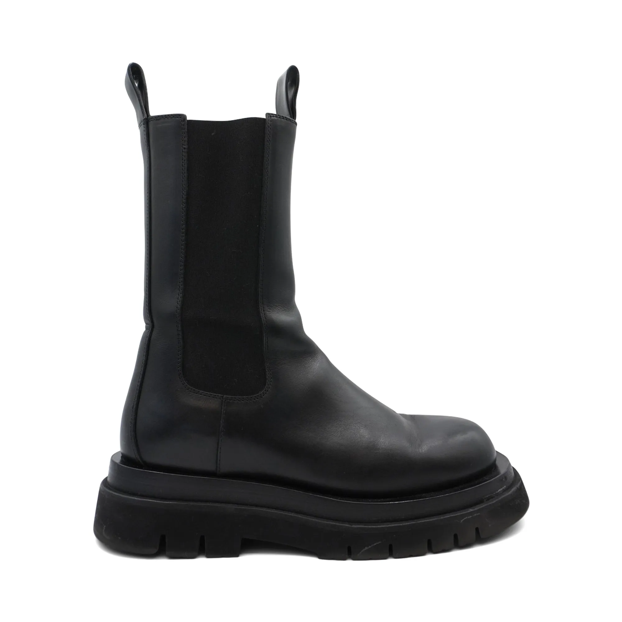 Bottega Veneta Lug Chelsea Boots - Women's 38.5 Brown High Chelsea Boots