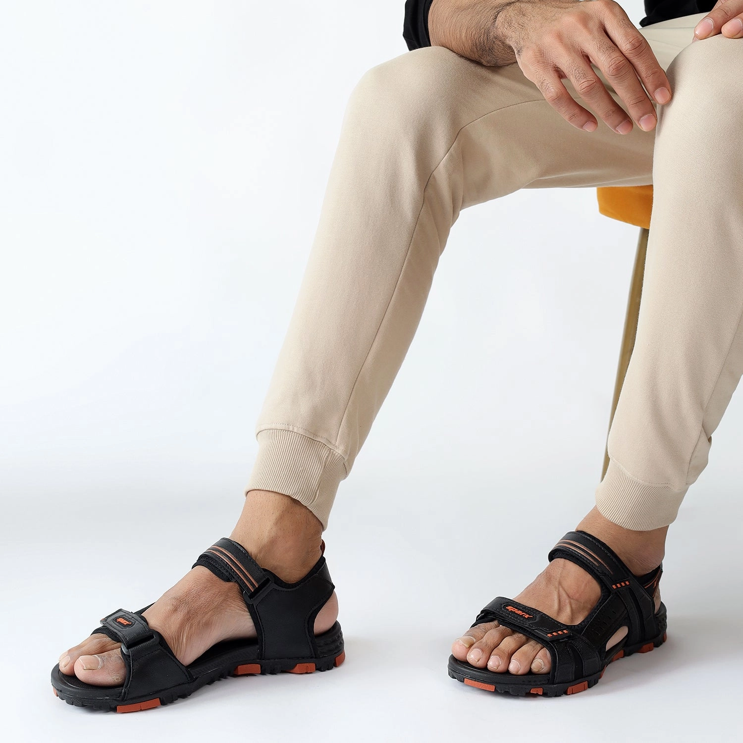 Sandals for Men SS 647 Sparkly Flat Sandals