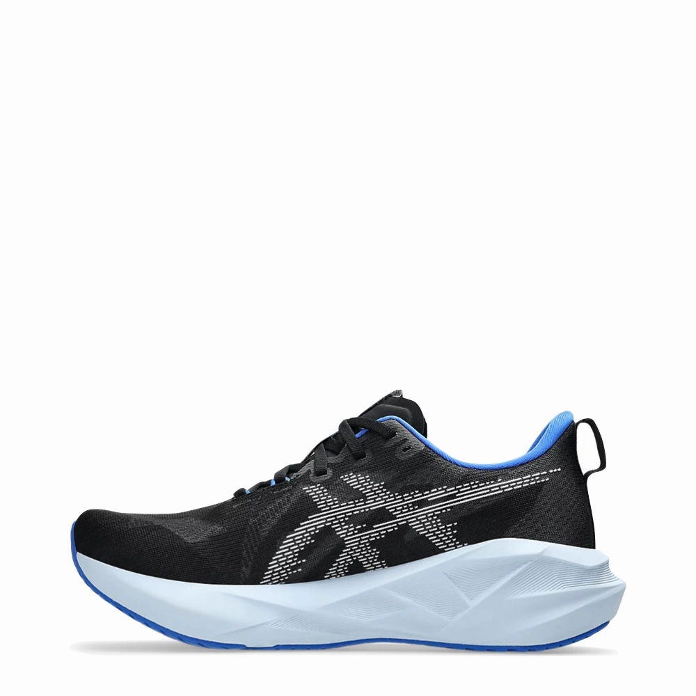 Asics Men's Novablast 5 Sneaker in Black/White Asics Golf Shoes Waterproof