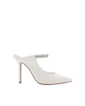 QUITA - WHITE High Heel Military Boots