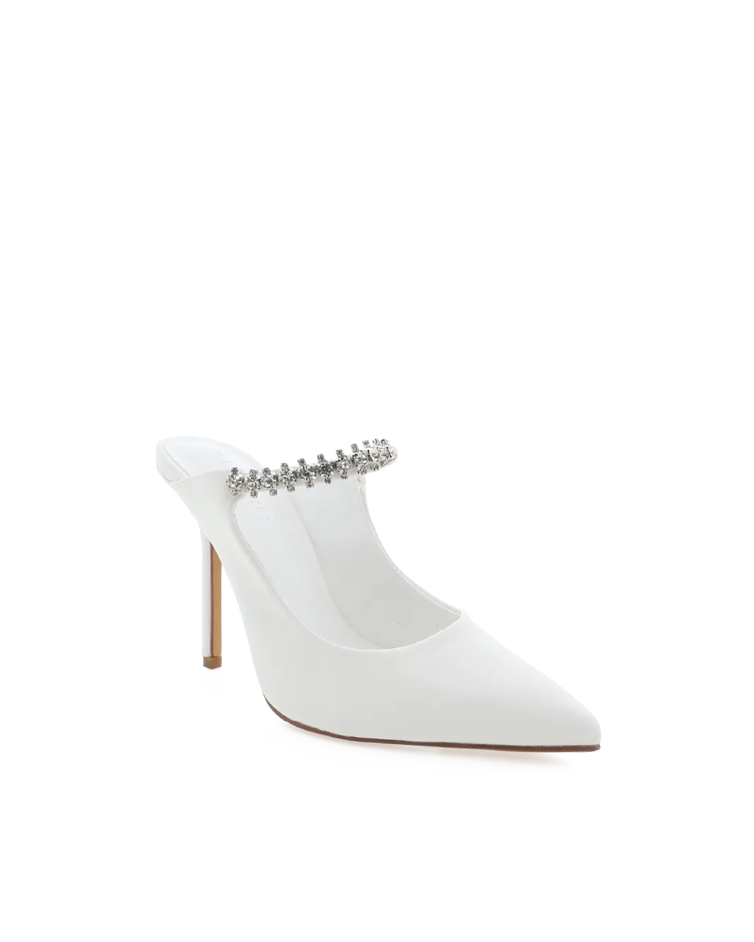 QUITA - WHITE High Heel Pump Sandals