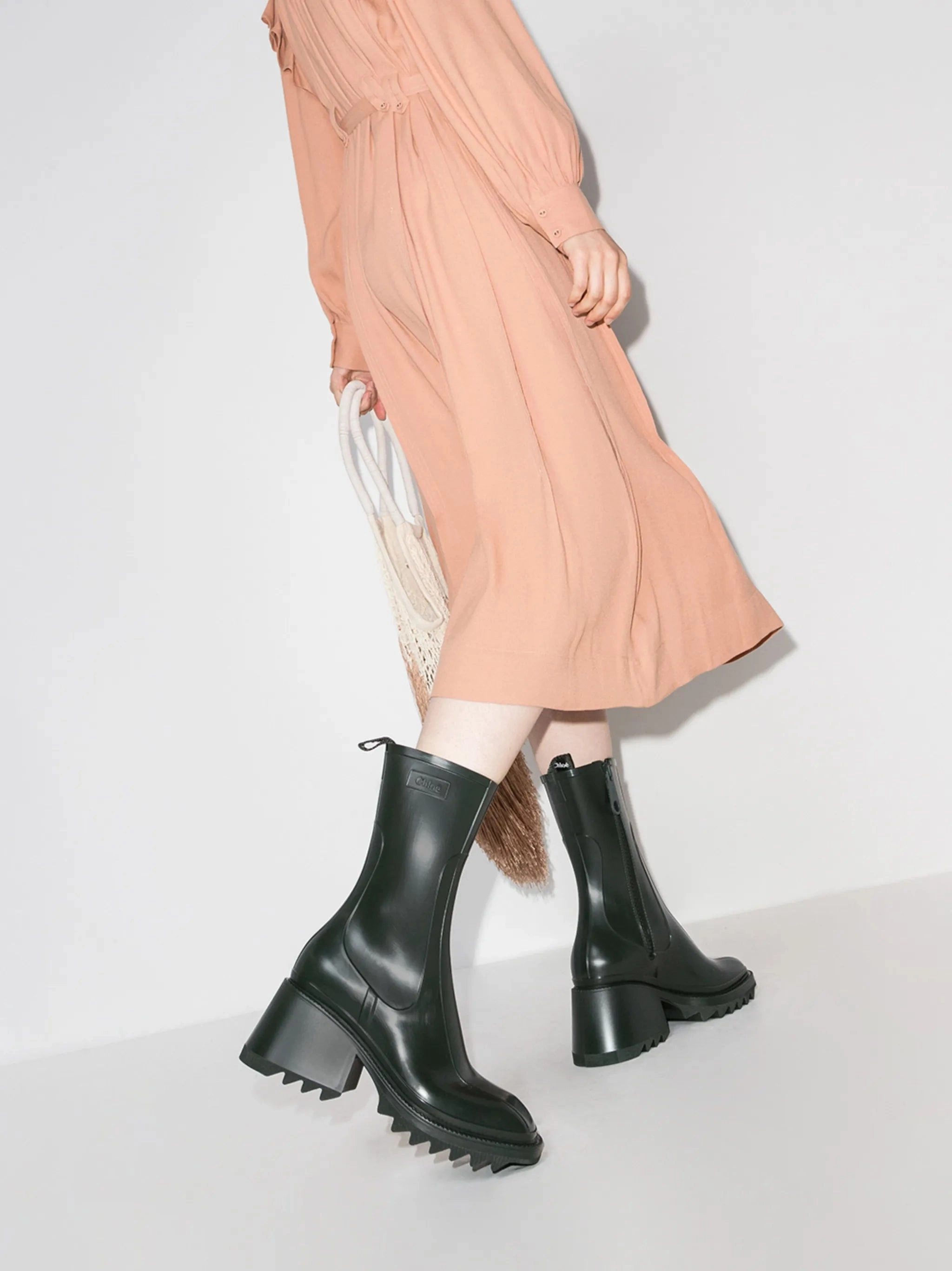 Betty 50mm ankle boots Flat Ankle Boots With Heel Detail