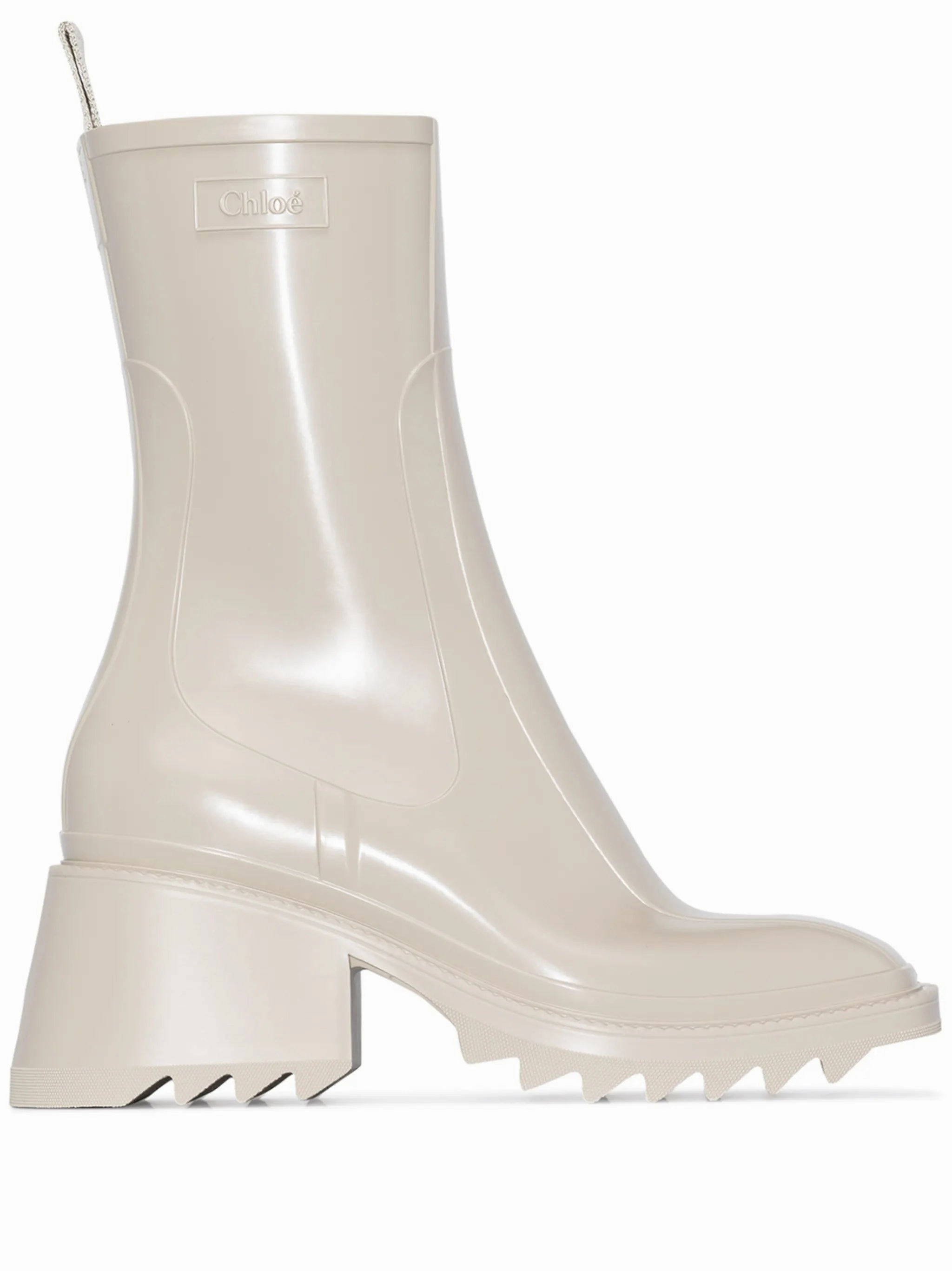 Square Toe Low Heel Ankle Boots Betty 70mm rain boots