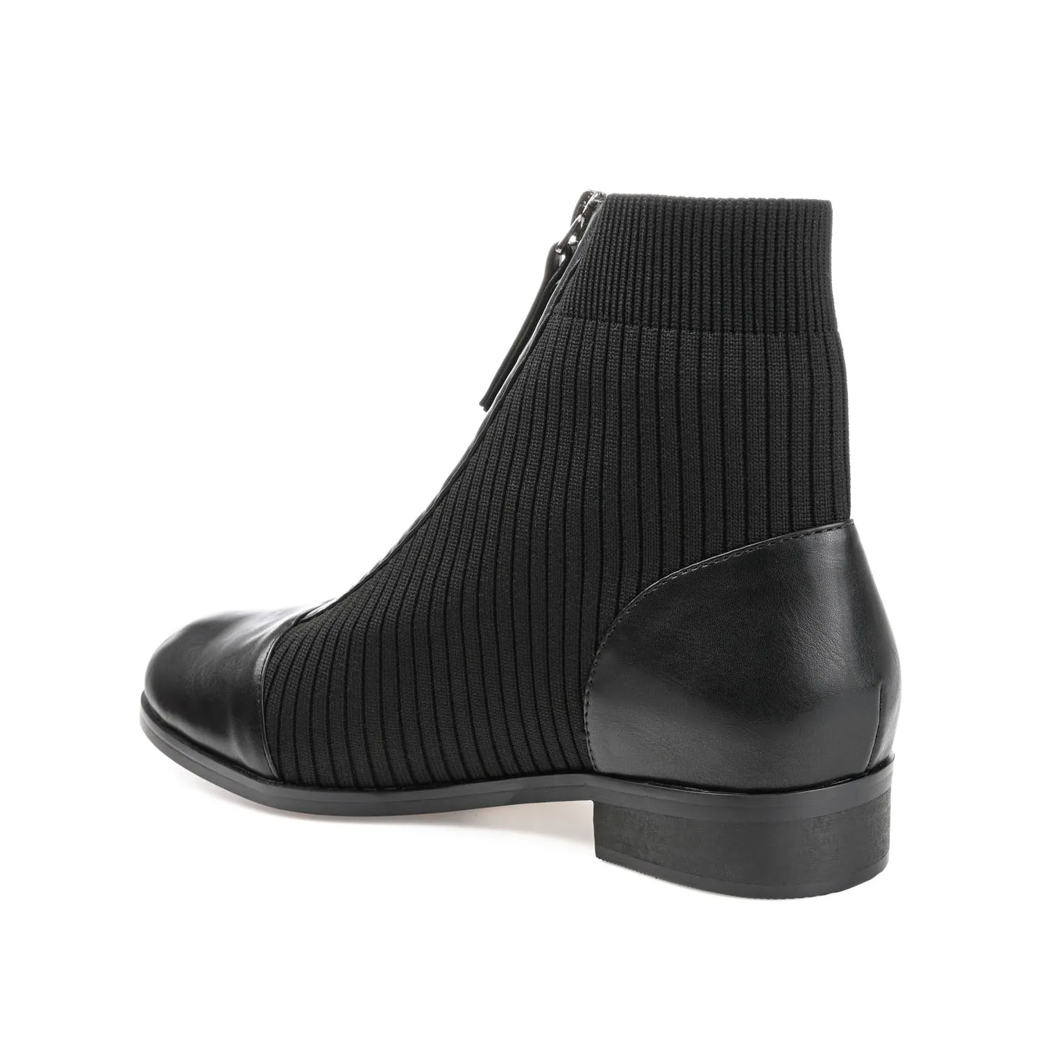 Best Platform Combat Boots BEXLIE ZIP-UP BOOTIES IN KNIT FABRIC