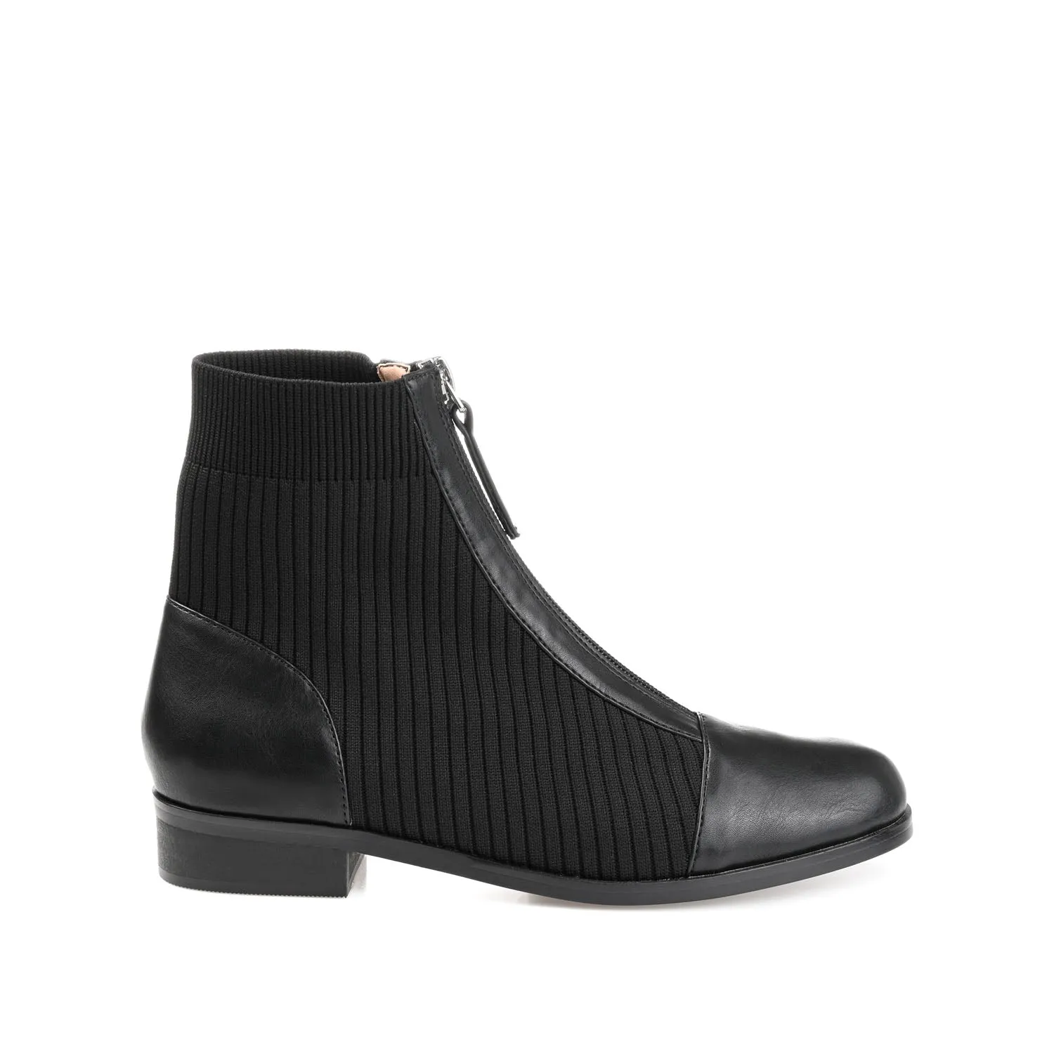 Combat Boots With Suit BEXLIE ZIP-UP BOOTIES IN KNIT FABRIC
