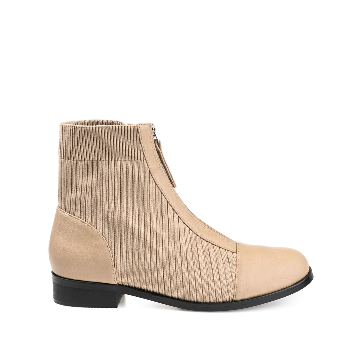 BEXLIE ZIP-UP BOOTIES IN KNIT FABRIC Shift Combat Boots