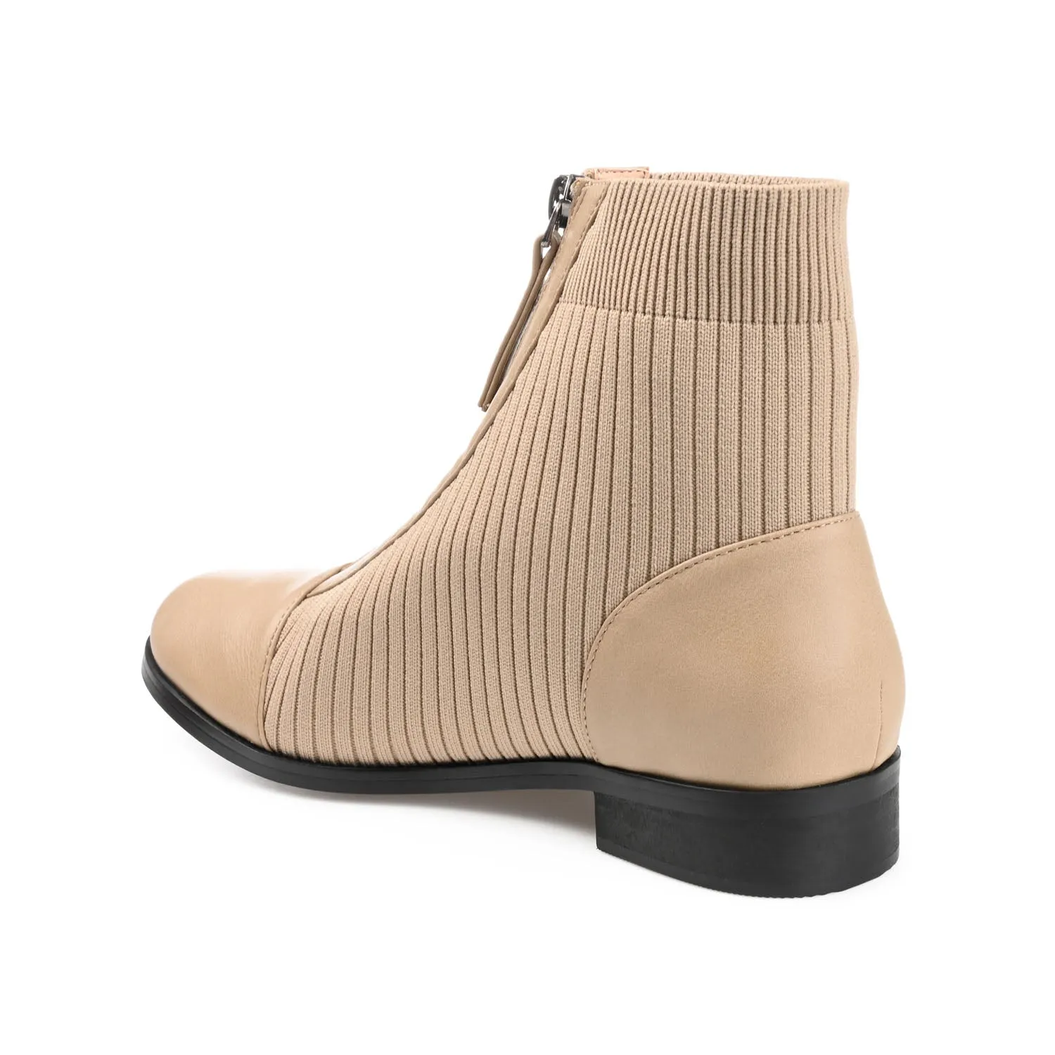 Men Combat Boot BEXLIE ZIP-UP BOOTIES IN KNIT FABRIC