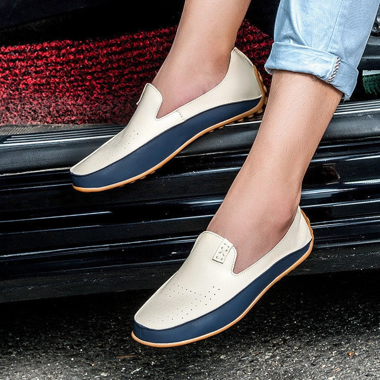 Bottom Of Shoes Coming Off Big Size 38-47 Men Loafers Comfortable Men's Flats Top Quality Luxury Brand Leather Mens Shoes Summer Breathable Driving Shoes