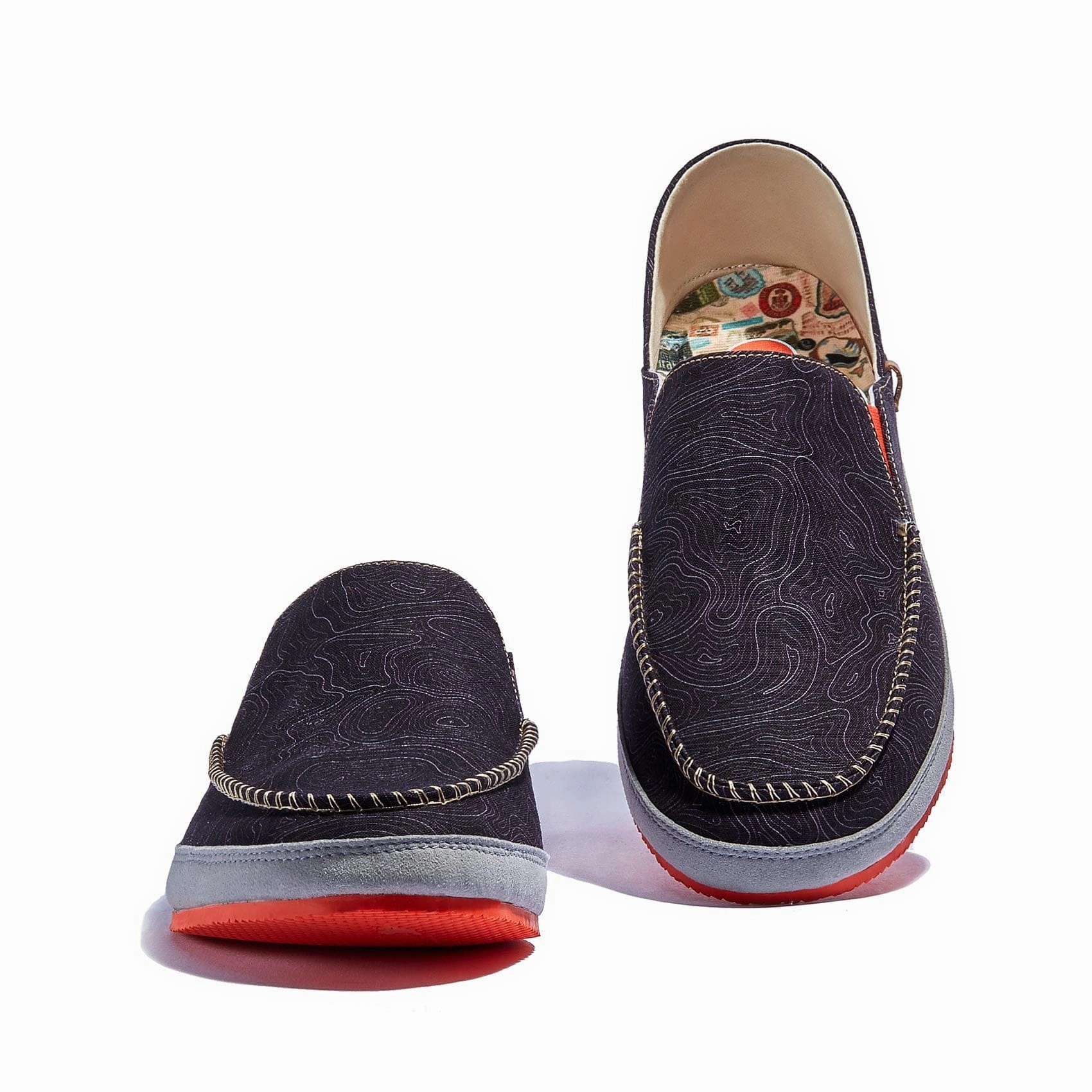 Dress Loafers Shoes Black Terraces Formentera II Men