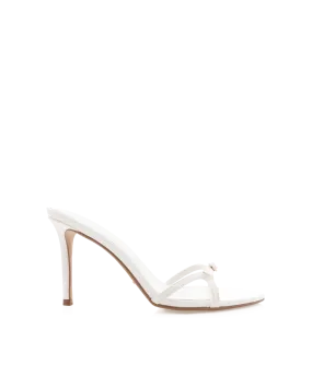 UMAY - WHITE PATENT Trendy High Heel Shoes