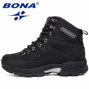 BONA New Arrival Men Hiking Shoes Anti-Slip Outdoor Sport Shoes Walking Trekking Climbing Sneakers Zapatillas Comfortable Boots Timberland Mt Maddsen Mid Wp Hiking Boot